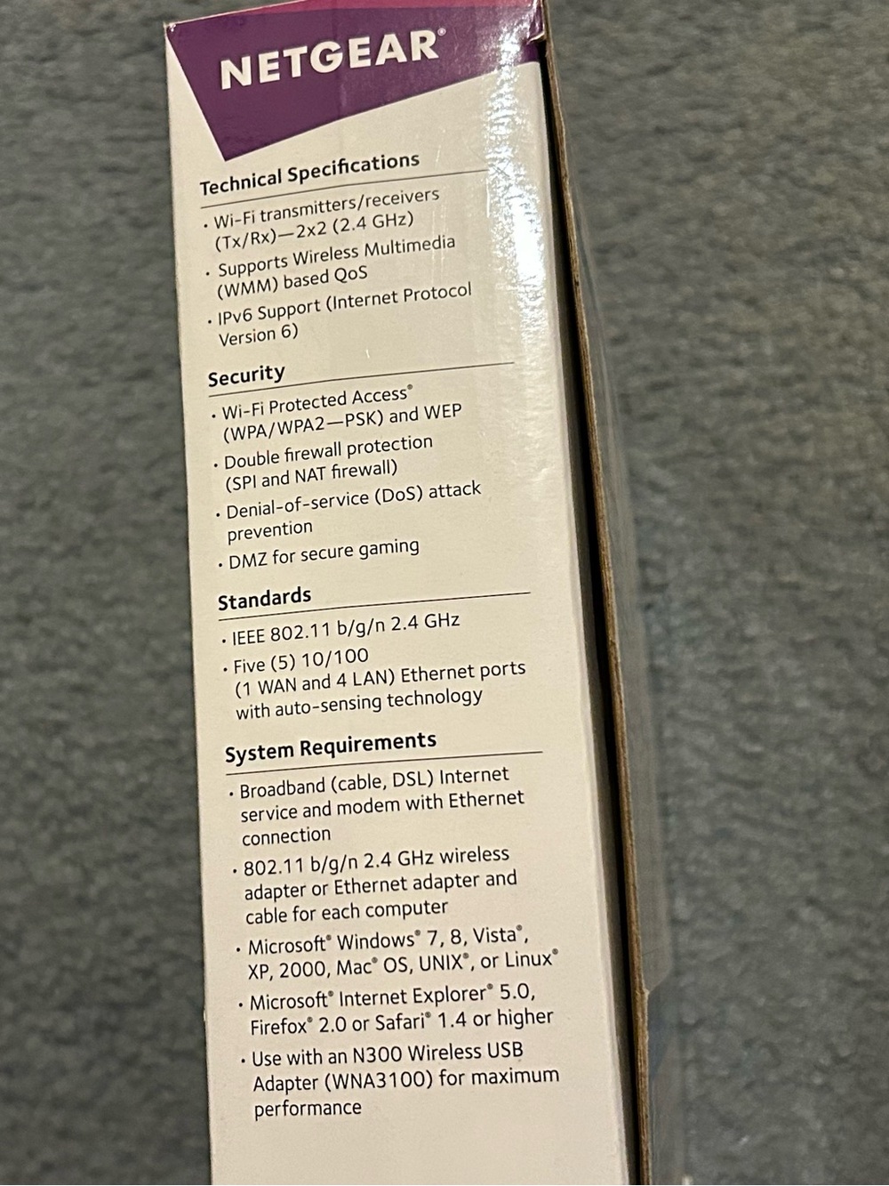 Netgear Black N300 Vertical Wireless Router - Picture 4 of 6